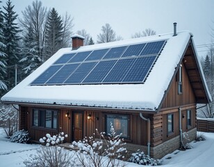 solar panels on the roof