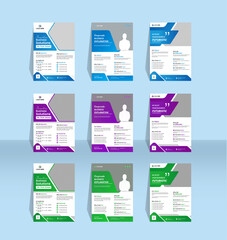 Corporate business flyer design template