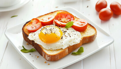 Sandwich with tomato and egg