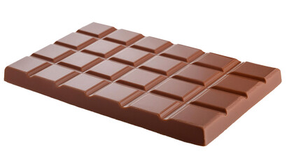 smooth milk chocolate bar, classic sweet confection, gourmet cocoa treat, premium dessert ingredient, on isolated background
