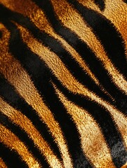 Fototapeta premium Vivid close-up of leopard fur texture with distinctive black and gold spots.