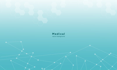 Minimalist  Modern Abstract blue medical vector background wallpaper medicine science