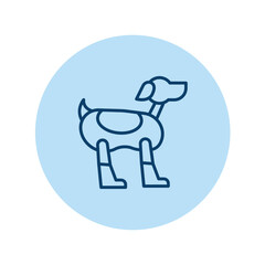 Robot Dog pentaglow, vector, pixel perfect, illustrator file 
