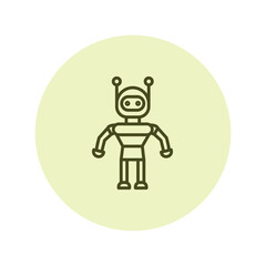 Robot pentaglow, vector, pixel perfect, illustrator file 
