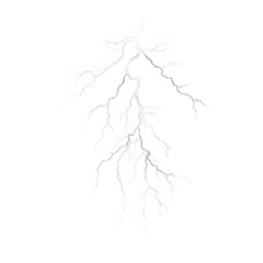 Abstract Lightning Bolt Stunning Visual Isolated on White Background