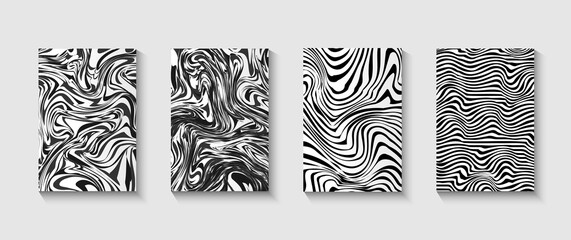 Zebra stripes combined with geometric shapes for a unique, seamless pattern. Shiny, metallic zebra stripes for a sleek and luxurious look. Great for wallpaper, upholstery, or decorative elements.