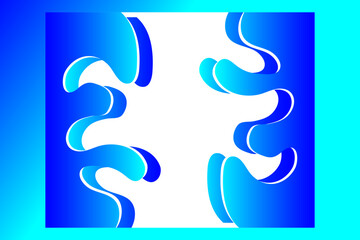 Obraz premium Blue abstract wallpaper background for banner, website poster design