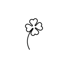 four leaf clover line icon. four leaf clover isolated line icon. four leaf clover. four leaf clover