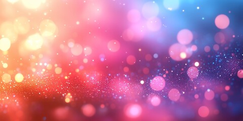 Obraz premium Colorful bokeh lights with soft gradient blur.