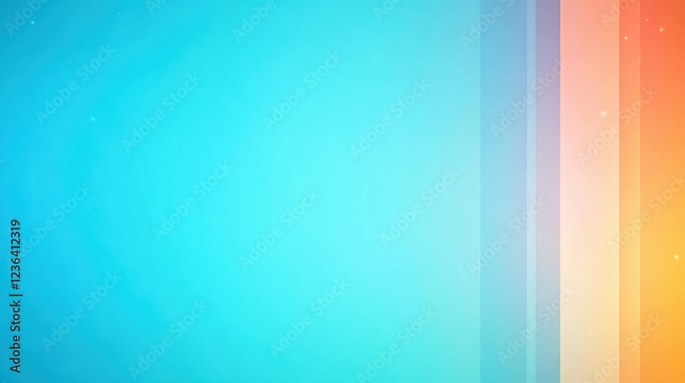 Poster Vibrant Rainbow Gradient Background Framed with Elegant White Border Creating a Cheerful and Lively Atmosphere Evoking Joy and Creativity in Design