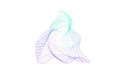 Triangle Blue and Purple Geometric Vector Pattern on White Background, Modern Abstract Design