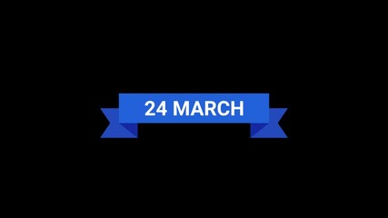 24 March Ribbon Animation