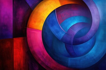 Fototapeta premium Abstract Swirl: A Symphony of Color