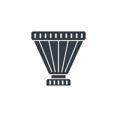 Filter icon symbol vector illustration isolated on white background