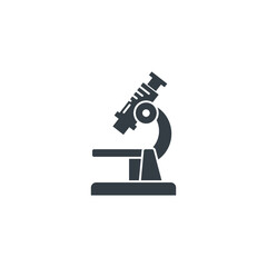 laboratory microscope icon symbol vector illustration isolated on white background