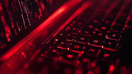 Futuristic Cybersecurity Concept Banner Or  Background  - Laptop with Lock Symbol
