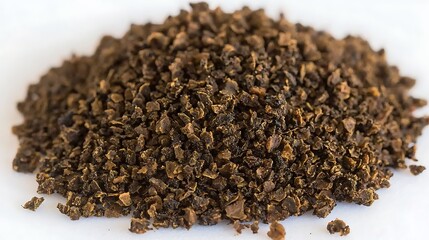 Close-up of Crushed Black Peppercorns