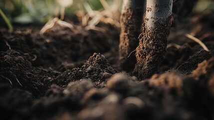 Obraz premium Muddy Roots in Dark Soil