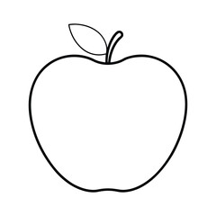 apple on a white background vector illustration