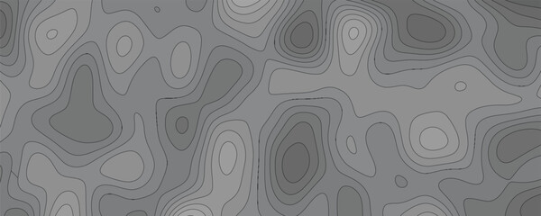 Traditional and Timeless Topographic Map Illustration with Vintage Tones and Engraved Details

