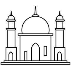 Icon of mosque and tower