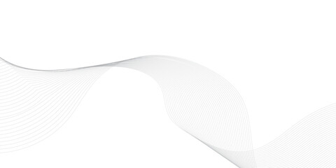 Gray and white abstract background with flowing particles. Abstract wave element for design. Digital frequency track equalizer. Stylized line art background

