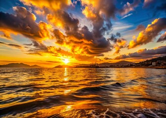 Stunning Sunset over Vigo Bay Captured in Macro Photography