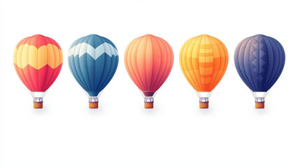 Obraz premium Colorful balloons illustration