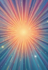 Obraz premium Abstract Radiating Lines Converging Towards Bright Light