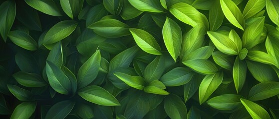 Obraz premium A seamless texture of green grass for a background or banner with copy space, top view