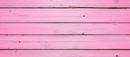 Obraz premium Seamless wood pink background with a rustic table texture and weathered surface. The light tones evoke summer, featuring aged board and wooden floor, viewed from above in a rustic setting
