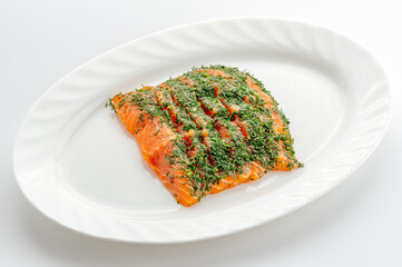 restaurant food on a white background. 