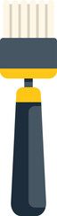 Cleaning brush icon in flat style illustrating cleaning supply for housework