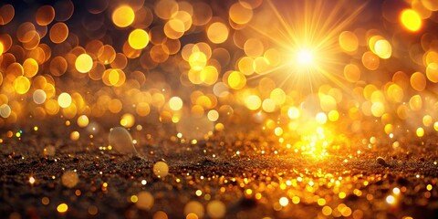 Abstract golden hour photography: sunburst bokeh, light leaks, and warm tones blur into an artistic backdrop.
