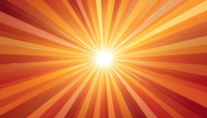 Obraz premium Bright Orange Rays Emanating From Central Light Source