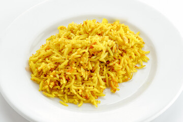 restaurant food on a white background. 