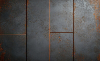 Dark grey and brown textured surface with vintage appearance, featuring mix of smooth and rough elements, ideal for backgrounds or design projects