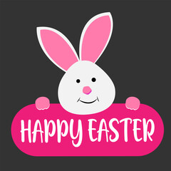 Fototapeta premium Easter day festival icon with decoration patterns symbols, logo isolated vector illustration, Happy Easter day typography text design, Colorful Easter eggs, Web banner, ,silhouette, line art. eps10