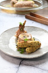  Roasted Rabbit with Stuffing – Traditional Dish with Modern Presentation