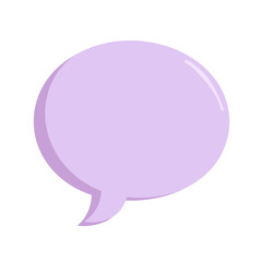 Speech bubble icon in purple color