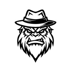 yeti logo wearing a hat