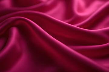 Obraz premium Crimson Silk Drape: Luxurious Fabric Texture Background