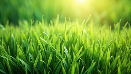 Fototapeta premium Detailed image of lush green grass border with subtle texture and natural imperfections, showcasing its unique characteristics and beauty, nature, greenery