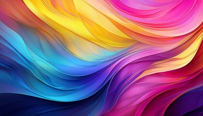 Obraz premium abstract background with multi colored textures that smoothly transition between shades of pink yellow blue and purple