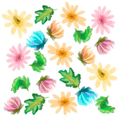 seamless pattern with flowers