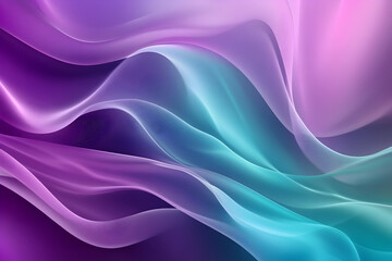 Obraz premium Abstract purple and teal background with waves concept