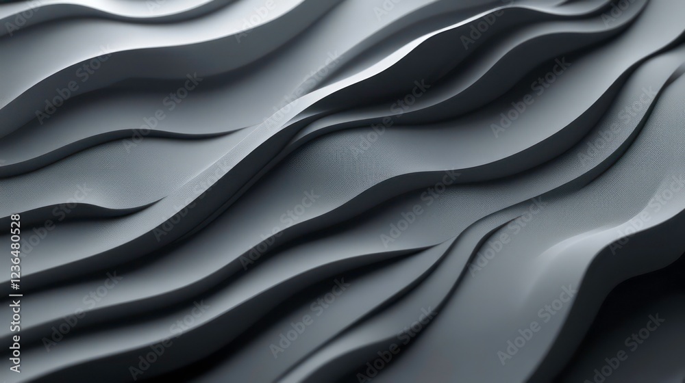 Poster abstract grayscale wavy background texture.