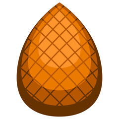 Flat Snakefruit Icon