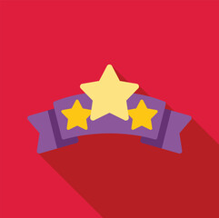 Three gold stars on purple ribbon represent quality service ranking and excellent customer feedback
