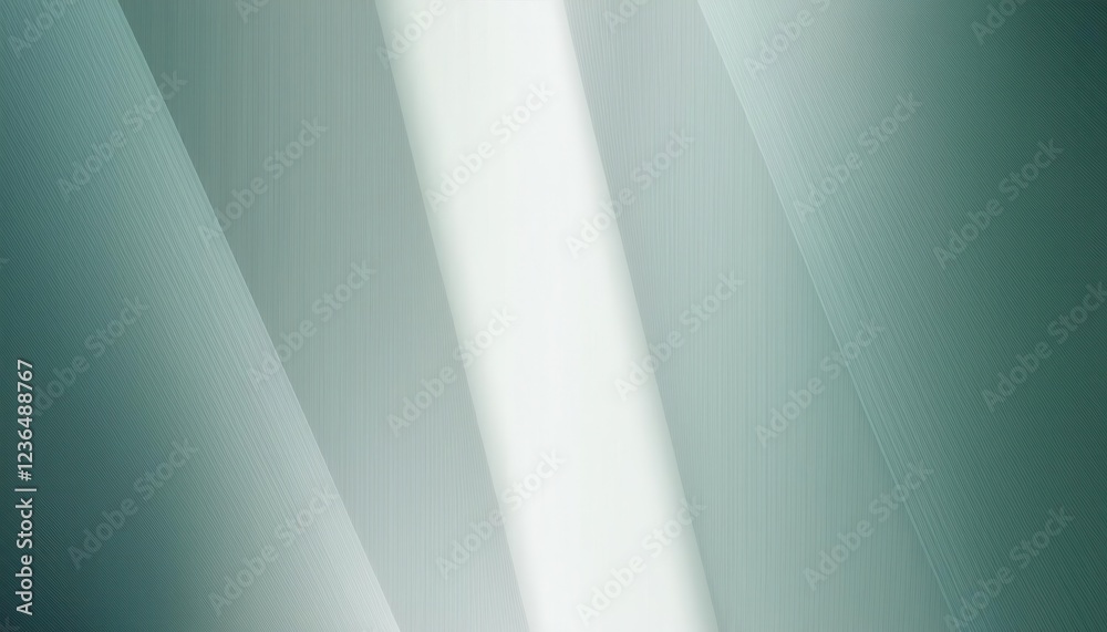 Aufkleber soft green diagonal abstract background with subtle brushed texture, geometric intersecting shapes, light gradient design for minimalistic design, digital artwork